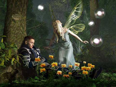 The knight and the faerie