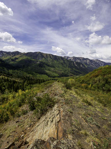 Colorado mountain and sky