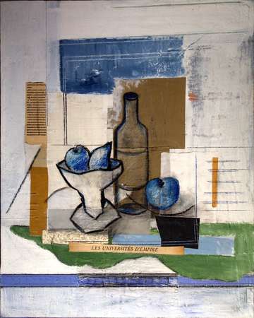Fruit bowl with bottle