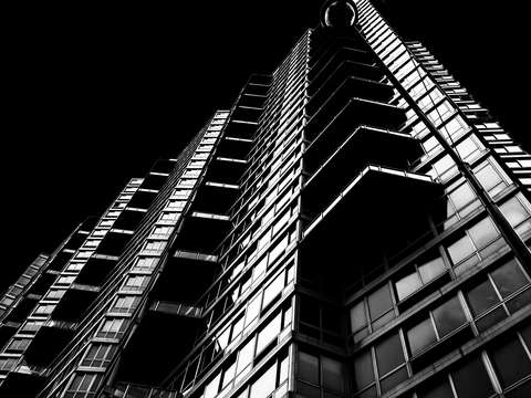 Fine art black white architecture