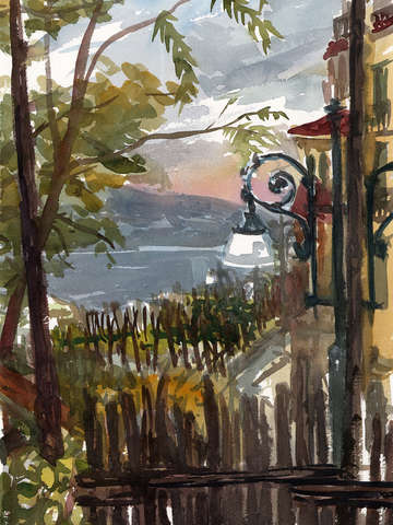 Sorrento lemon grove to naples bay italy
