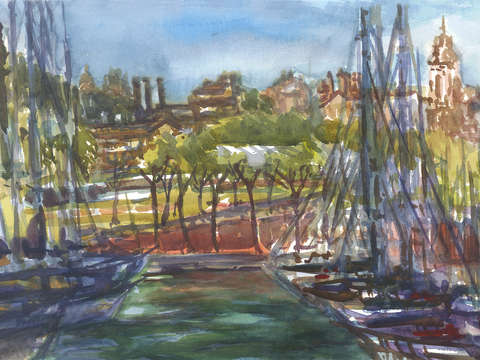 Barcelona harbor