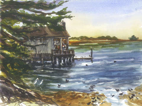 Lucas wharf at bodega bay