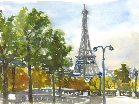Eiffel tower light