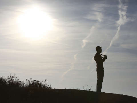 Coastal birdwatcher