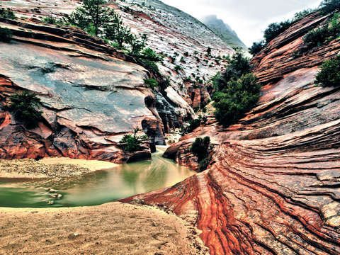 River through zion