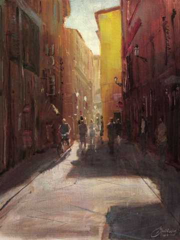 Florence, Italy, Bustling Alleyway