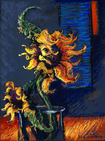 Wild sunflowers
