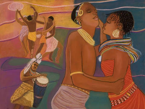 African wedding day