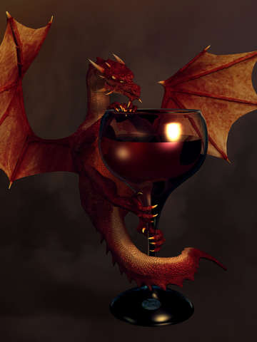 Red wine dragon