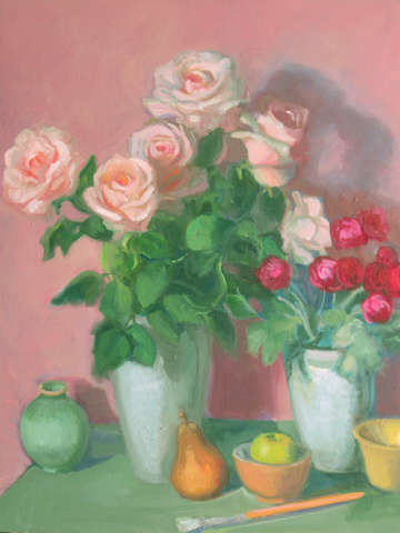 Pale pink roses