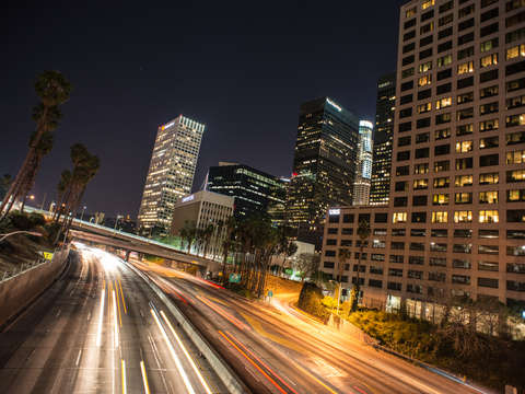 Downtown at night