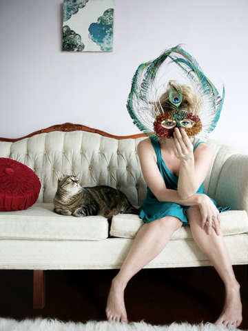 Peacock mask