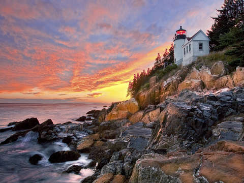 Fiery sunset