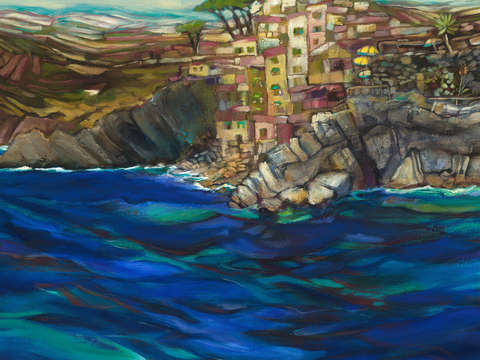 Approach to riomaggiore