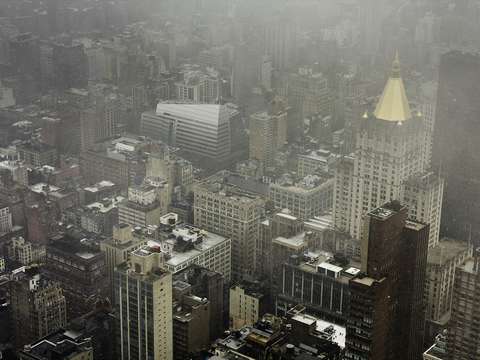 New York In Snow Storm