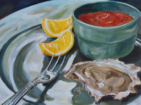 Oyster on the half shell