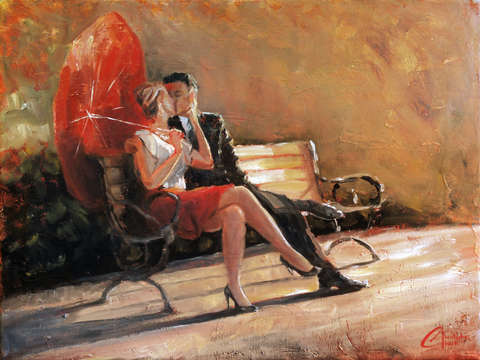 A kiss in the park