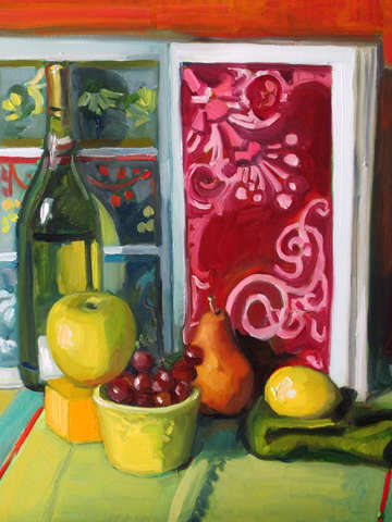Nouveau grapes wine