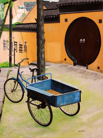 A gardeners bike at suzhou soochow