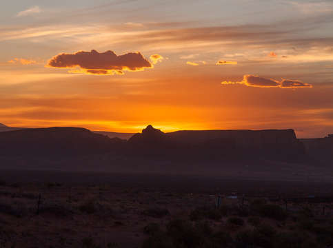 Cowboy sunset