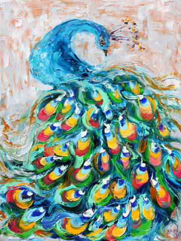 Fancy peacock by karen tarlton