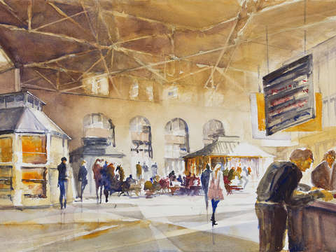 Bostons arrival hall at south station