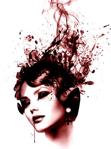 Woman in red 2
