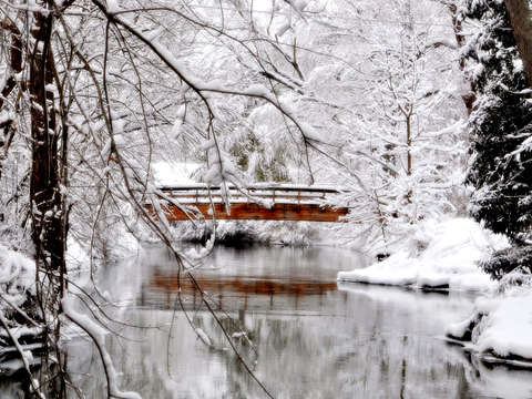 Snow bridge