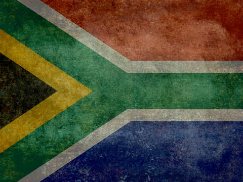 National flag of the republic of south africa