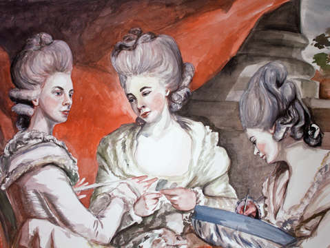 Self portrait as sisters