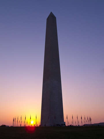 Washington Monument Sunset - 01