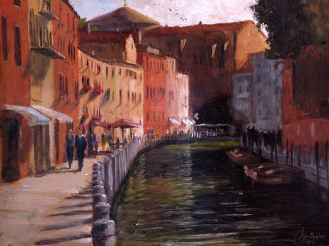 Venice italy along the canal ii