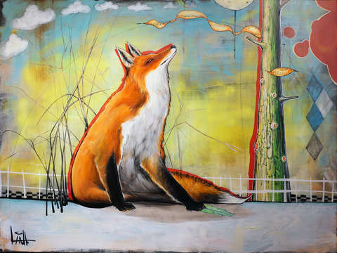 Red tailed fox