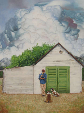 Out by the shed