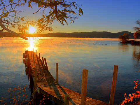 Morning dock