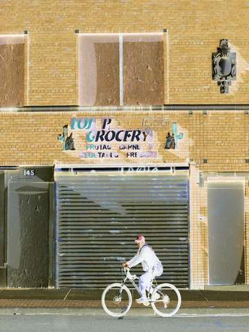 Ghost on a bike