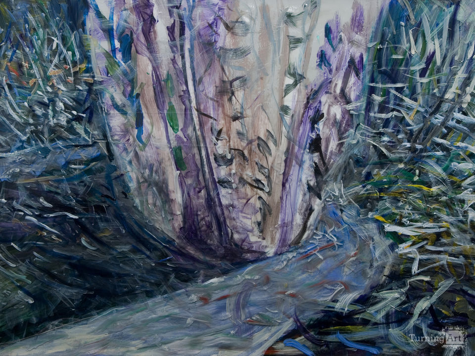 Shower curtain purple