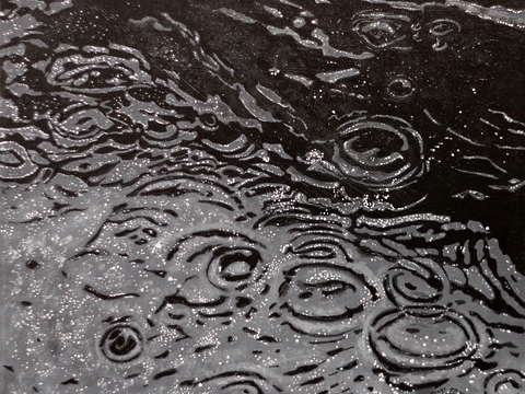 Ripples on black