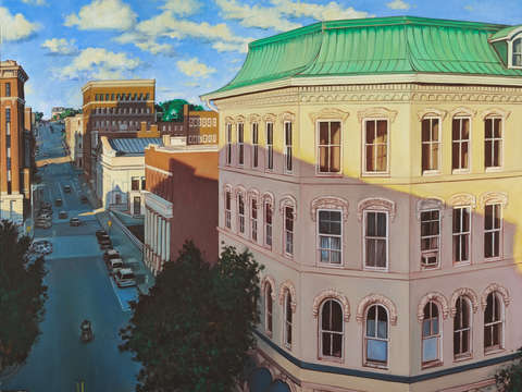 Sunset on mainstreet