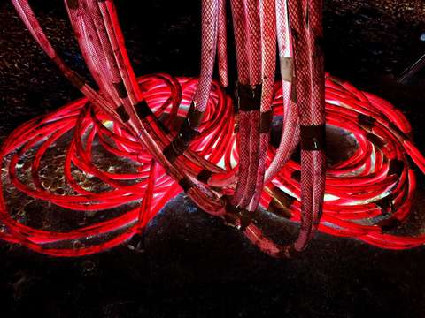 Red hoses