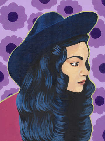 Purple cowgirl