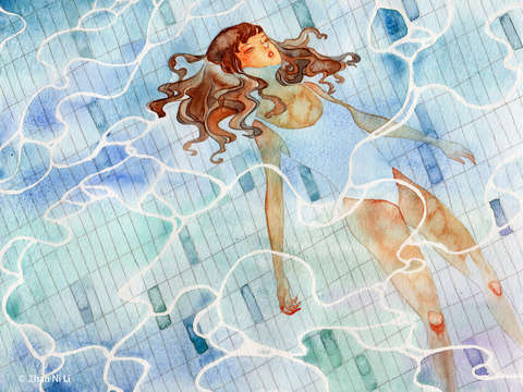 In the swimming pool