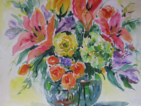 Red lilies