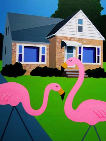 Parma pink flamingos