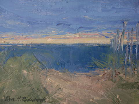 Beach path at sunrise