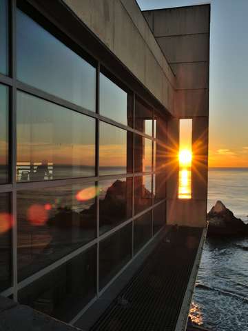The sunset view
