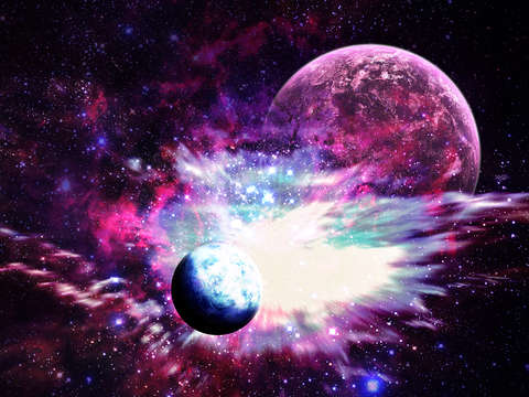 Planet violet