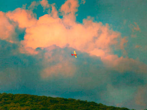 Red airplane