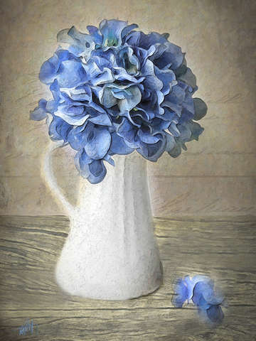Hydrangea In Vase